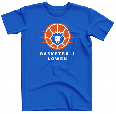 T-Shirt | Kinder/Herren | Basketball Lwen | royal blau