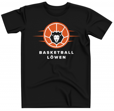 T-Shirt | Herren | Basketball Löwen | schwarz